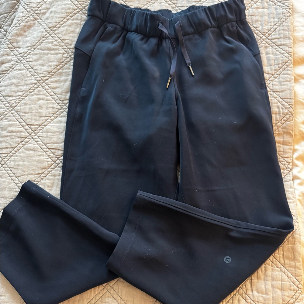 Lululemon Athletica Navy Trousers with Elastic Waistband